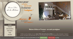 Desktop Screenshot of maison-hotes-delamilane.com