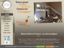 Tablet Screenshot of maison-hotes-delamilane.com